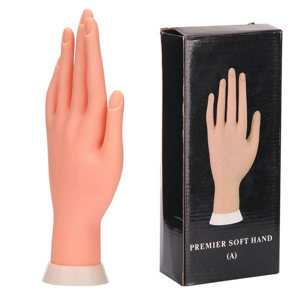 Модель Дисплей Тренажер Инструменты Пластиковый Поддельный Палец Акриловый Гелевый Накладной Руки Инструмент Для Обучения Искусству Ногтей