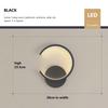 Xiaomi DINDALLED Modern Nordic LED Wall Sconce in Black/White/Gold, Wall Lamp for Living Room Bedroom Corridor, Indoor Lighting Fixture