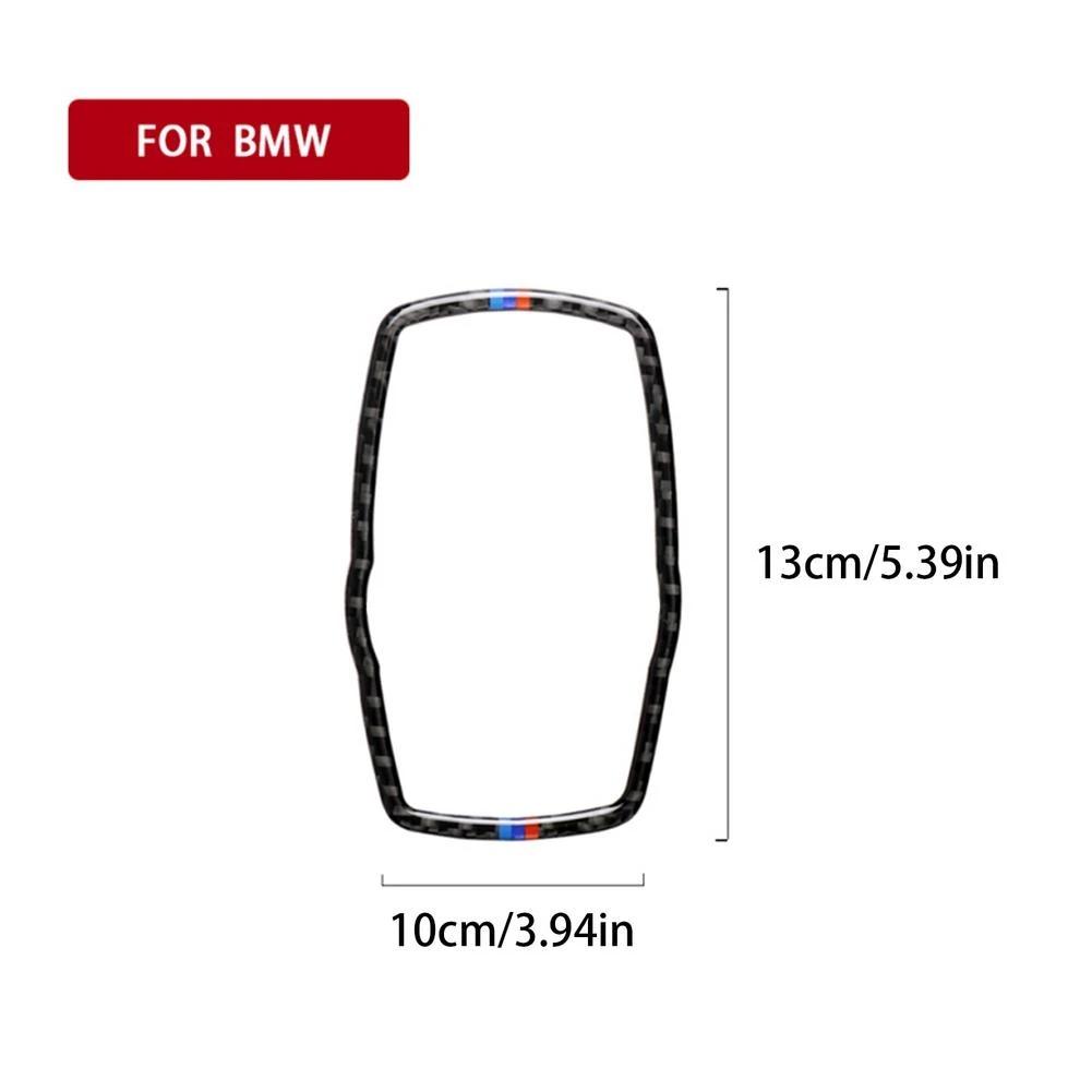 Автомобильная рамка из углеродного волокна для BMW Media Button Sticker Knob Cover Наклейки для салона для F10 F20 F30 F34 F07 F25 F26 F15 F16