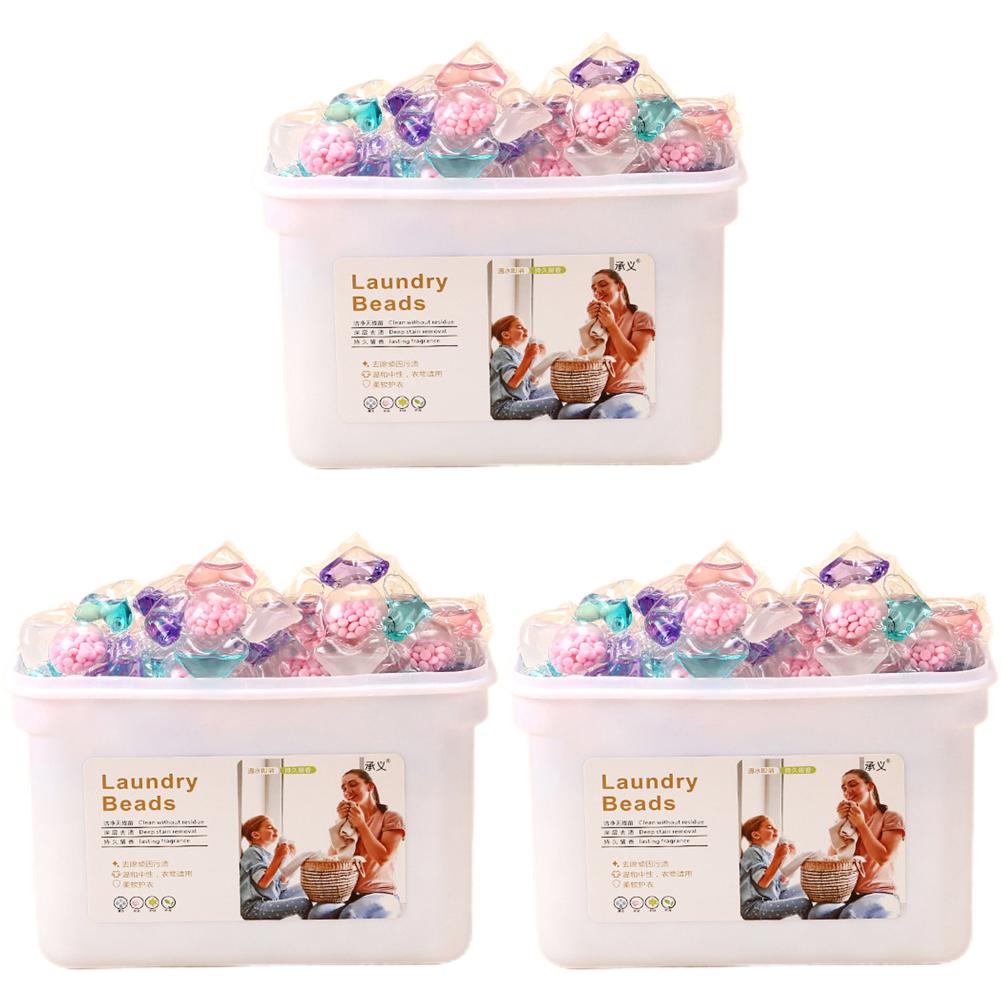 50-150 шт. 5 в 1 Ароматические стиральные капсулы Многоцелевое мощное моющее средство для стирки для дома, общежития