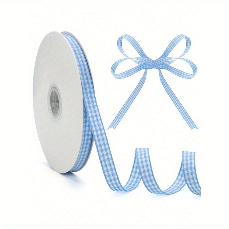 1pc/Red And White Plaid Ribbon, Valentine Bow Ribbon, Plaid Fabric Crafts Plaid Ribbon Rolls Are Used For Valentine's Day Party Decorations