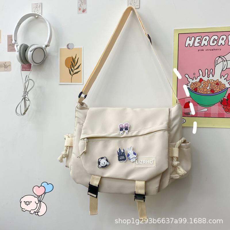 Сумка через плечо Harajuku Retro большой вместимости для мужчин и женщин