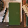 Hobonichi Techo 2026 Weeks Green January Start Weekly Planner Left Slim Vertical Colors/Antique