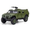 1/28 Scale Dongfeng Warriors Military Diecast Alloy Car Model, Pull Back Toy Truck with Sound and Light for Kids Adults Gift Collection