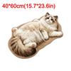 Special-shaped Cat Floor Mat Absorbent Animal Door Mat Cute Cat Shaped Rug  Bedroom Decor