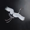 New DIY Embroidery Cloth Paste White Swan Red-crowned Crane Patch