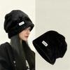 Women Coldproof Thicken Caps Female Gorros Fleece Wool Outdoor Solid Warm Plush Beanies Hats Fashion Skullies Hat Winter Baggy