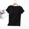 Women's Home Wear Solid Color Short Sleeve Round Neck Modal Temperament