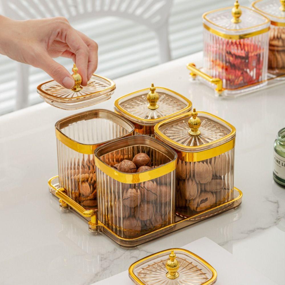 Изысканная коробка для хранения, креативная банка для хранения, многоцелевой набор банок для приправ, домашний