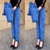 Women's Jeans Pants New High Waisted Loose Embroidered Haren Pants
