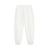 Li Ning Sports Lifestyle Series Solid Color Mid Waist Breathable Versatile Jogger Knit Sports Pants Women Bottoms Off-White AKLV202-1