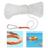 Rescues Climbing Rope Braided Rope Life Buoy Rope with Spring Hook for Ring Buoy
