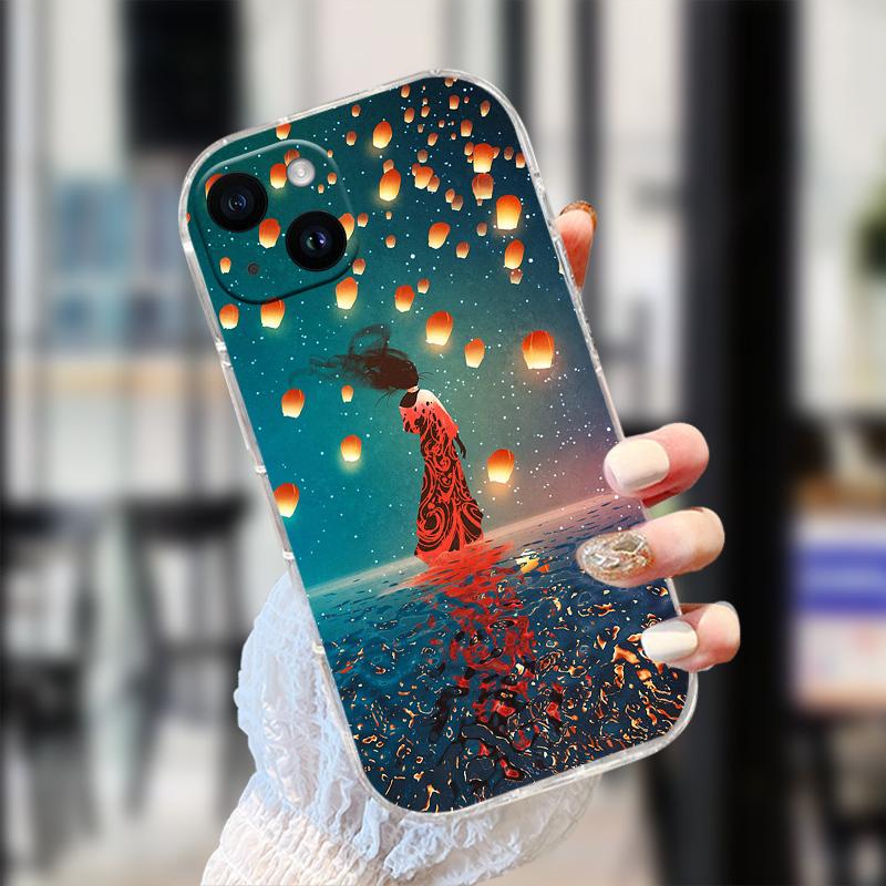 Прозрачный чехол для iPhone 13 Mini, 13 Pro, мягкая задняя крышка из ТПУ для iPhone 14 Pro Max, 14 Plus, прозрачный защитный чехол.