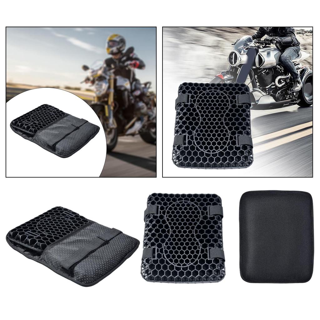 Motorcycle Seat Cushion Shock Absorption Accessories Motorcycle Bench Cushion Non Slip for Winter Long Distance Cycling