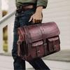 Handmade Leather Laptop Bag for Men Full Grain Large Leather Messenger Bag for Men 18 Inches with Rustic Look Best Leather Briefcase
