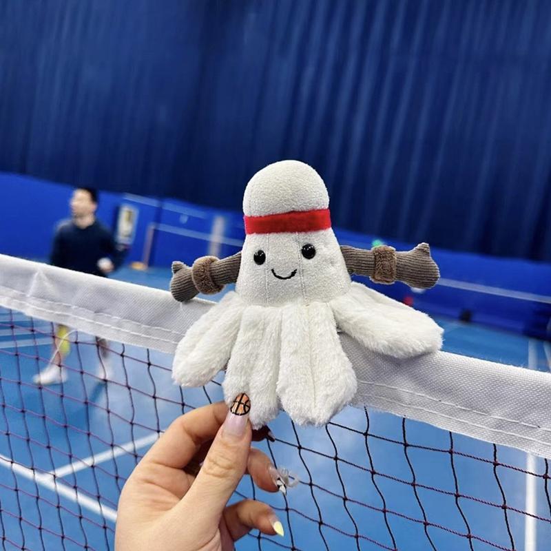 Cute Funny Sports Badminton Plush Toy Keychain Pendant Cartoon Kawaii Keychain Exquisite Backpack Decoration Accessories Gifts