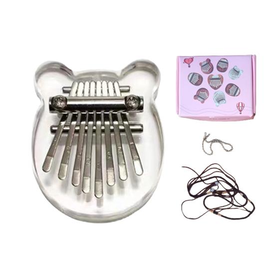 Finger Thumb Piano 8 Key Mini Thumb Piano Musical Instrument Portable Kalimba Thumb Piano for Kids Adults Beginners