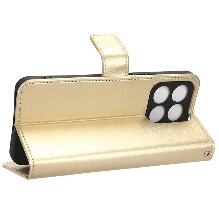 Чехол-кошелек для телефона Honor X8a 4G из искусственной кожи с текстурой Crazy Horse и подставкой, откидная крышка-книжка