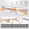 1 упаковка Квадратные рецептурные очки с защитой от синего света Женские Мужские Пружинные дужки Очки для дальнозоркости от +1.0 до +3.0