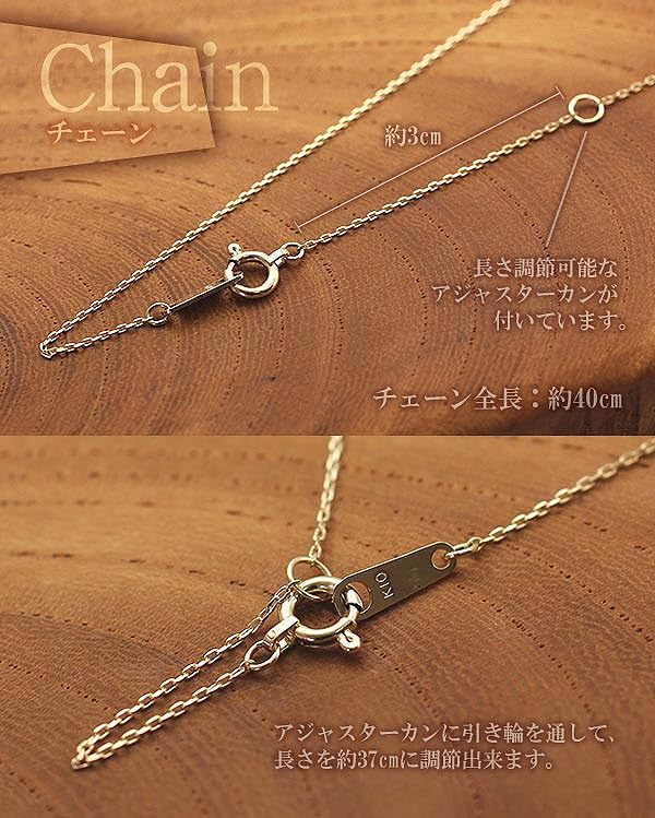 Ленточное ожерелье с бриллиантами, розовым золотом, апрельским камнем, 10-каратным золотом [Shinyo] для женщин