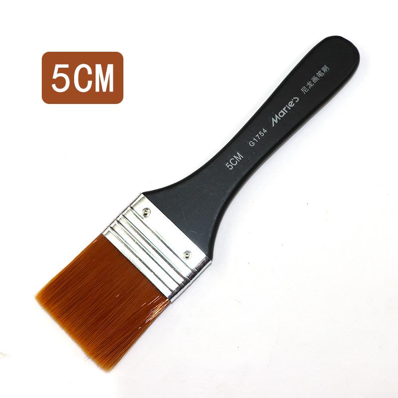 Кисть с черной ручкой, металлическое кольцо, деревянная ручка, нейлон, художник по волосам, акварель, картина маслом, гуашь, акрил, художественные принадлежности