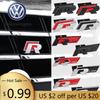 Для VOLKSWAGEN VW 3D R RLINE Эмблема Значок на переднюю решетку автомобиля Металлическая Наклейка Декор Для Volkswagen VW Golf Passat Polo Blue Moti