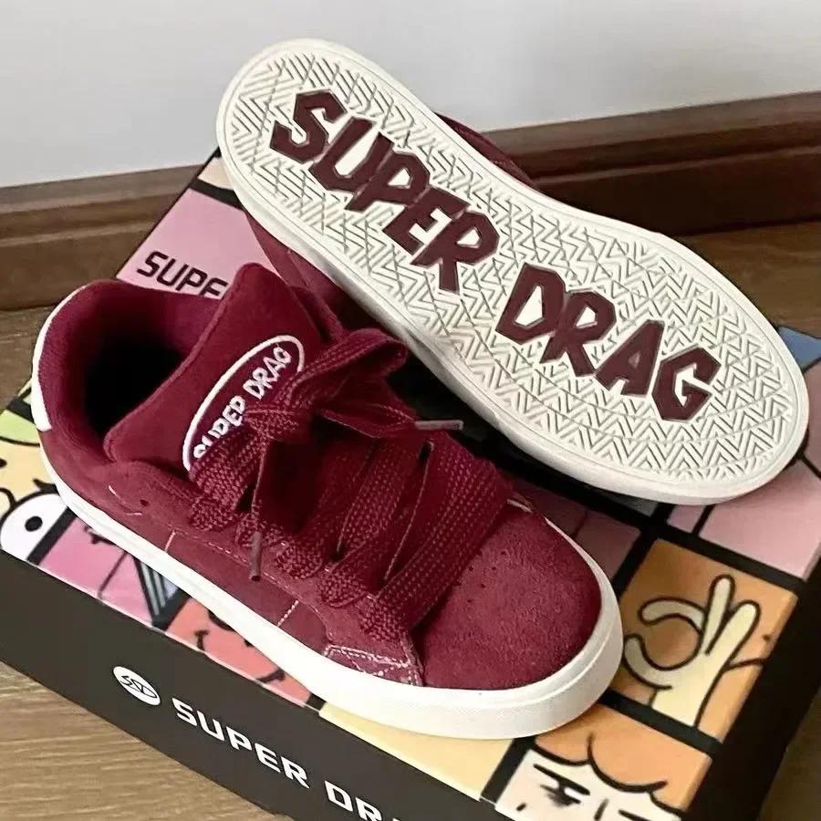 Women Lace Up Chunky Platform Sneakers Street Skate Vulcanized Casual Shoes