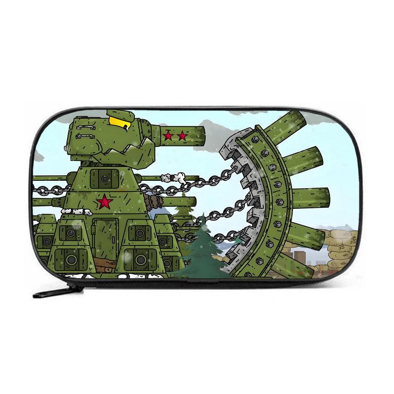 Пенал Tank KV44 большого объема - износостойкий Оксфордский тканевый пенал-органайзер для мальчиков