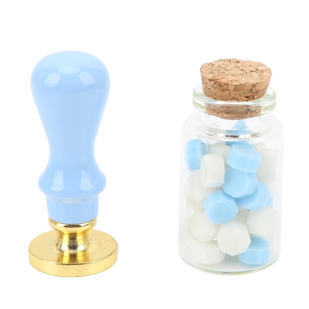 Набор восковых штампов с прозрачным узором, антикоррозийные, изысканные упаковочные восковые штампы с деревянной га