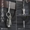 KM07 Titanium Keychain Belt Clip Simple Style with Key Ring Screwdriver Keychain Titanium Alloy Lightweight Easy To Carry Keychain Unisex Gift