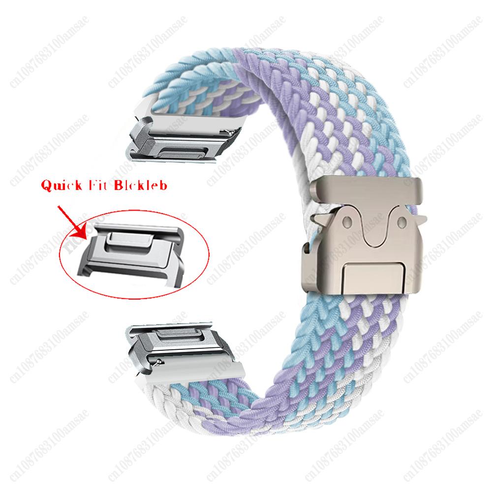 20/22/26mm Quick Fit Strap for Garmin Fenix 8 43 51mm 7X 7 Pro Fenix 6X 6 5X 5Plus Tactix 7 Parachute Style Band Forerunner 965
