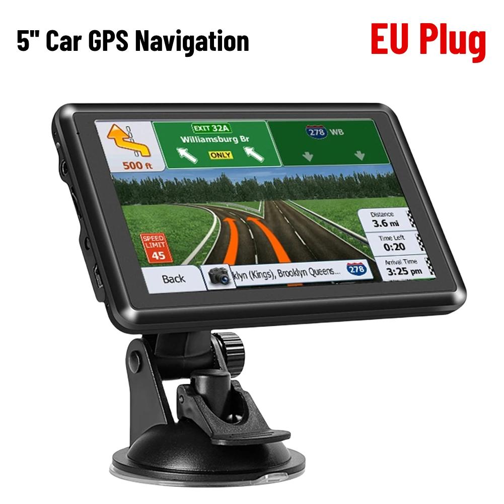 HD Car GPS Navigation FM Transmitter Car GPS Navigator 256MB+8G Sat Nav Australia North America Europe Map Voice Reminder