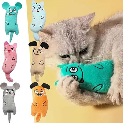Милые игрушки для кошек, забавные интерактивные плюшевые игрушки для кошек, мини-игрушки для шлифования зубов, кошачья мята, жевательные игрушки для котят, аксессуары для домашних животных