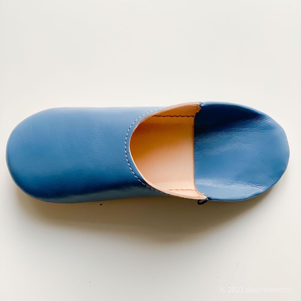 Простые бабши светло-темно-синие [dear Morocco] Сумка, (18,0 см)