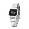 Casio La670wa 1df  La670wa 1  Цифровые Квадратные Винтажные Ретро Женские Металлические Часы
