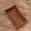 1pc Vintage-Style Storage Shelf Handmade Wood Teapot Stand Base Wooden Display Trays Miniatures Base