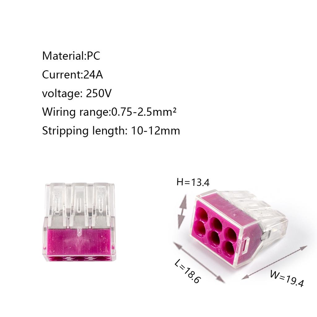 Соединители проводов PCT-102/104/108 Компактные Мини Быстрое Соединение Кабельный Коннектор Для Распределительной Коробки Проводники Вставная Клеммная Колодка