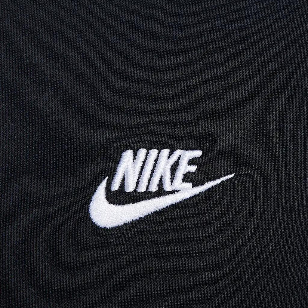 Nike Клубная толстовка на молнии с длинным рукавом реглан и капюшоном для мужчин, черная FN3885010