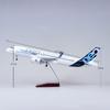 Plane Model 47cm Airplane A320 NEO Air Prototype 1/80 Scale Model Light & Landing Gear Diecast Resin Home Decor