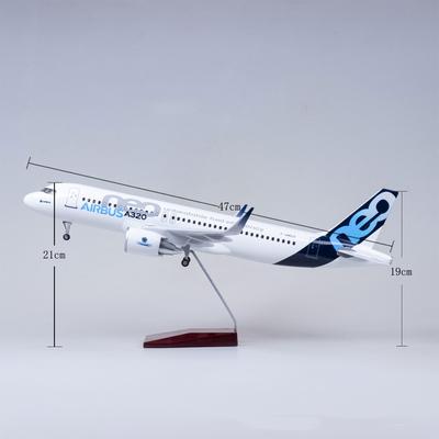 Модель самолета 47 см Самолет A320 NEO Air Прототип Масштаб 1/80 Модель Свет и Шасси Литой смола Домашний декор