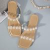 Обувь больших размеров, сандалии Pearl, женские, весна-лето, новые, плоские подошвы, дышащие и удобные, пляжные сандалии