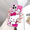 JZ23 Hello Kitty Прозрачный чехол для Samsung A04 A14 A23 M33 M53 Realme 10 9 C35 C55 VIVO Y02 X80 Infinix Hot 30 Note 11 Tecno Spark 8P Pro