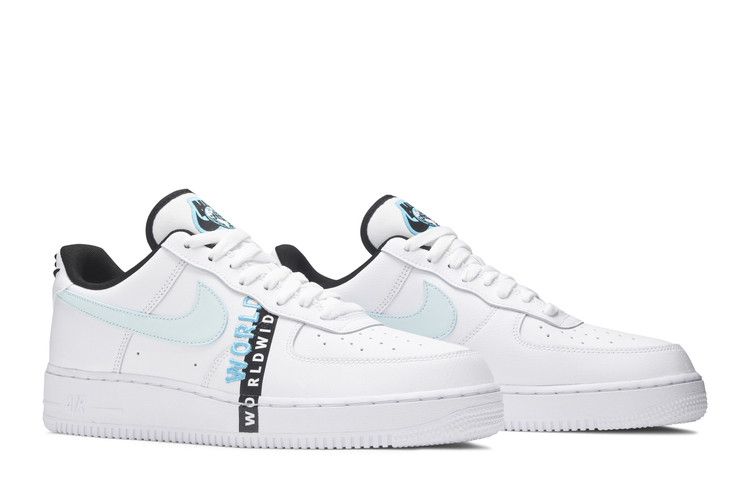 Men's Sneakers Nike Air Force 1 Low '07 LV8 Worldwide Pack White Blue Fury White/Blue Fury/Black/Glacier Blue