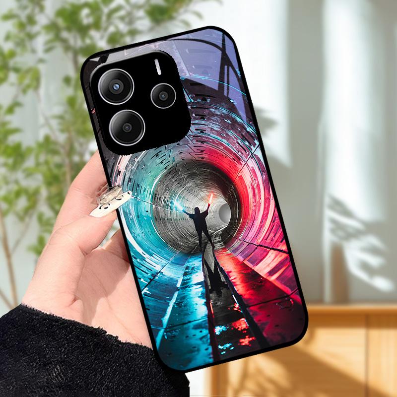 Стеклянный Чехол Для Телефона Для Redmi Note 14 Pro 4G 5G Закаленное Стекло Чехол Для Телефона Для Redmi Note14 Pro+ Funda 14Pro Plus 5G Защитные Чехлы