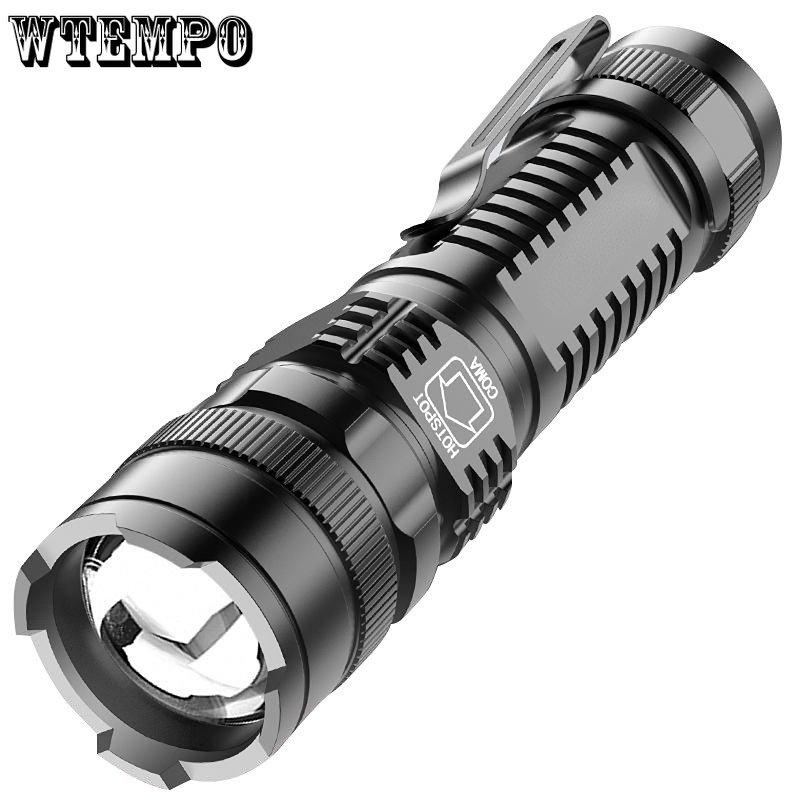 Выдвижной фонарик, светодиодный, портативный, многофункциональный, перезаряжаемый через USB, алюминиевый сплав, мощный фонарь, портативное мини-освещение