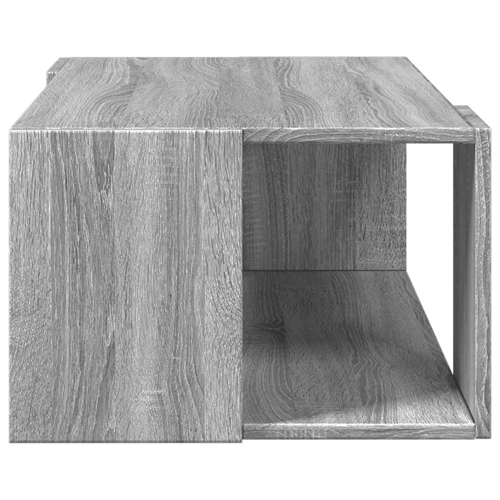 Coffee Table Gray Sonoma Oak 89.5x48x30 cm Engineered Wood
