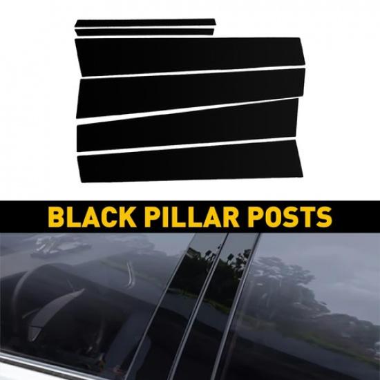 Для Toyota Corolla 2009-2013 6 шт. Накладки на стойки дверей Piano Black Покрытие двери EXD