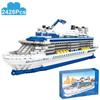 2428 шт. Роскошный лайнер для морских круизов Модель Строительные блоки Океанский корабль Модель Кирпичики с подставкой для дисплея Детская игрушка Праздничные подарки
