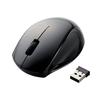 ELECOM Wireless Mouse (Receiver Included), Medium Size, 3 Buttons, Laser, Black, M-LS14DLBK