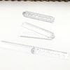 Clear Foldable Plastic Ruler With Sliding Cutting Edgeds For Accurate Paper Trimming Office School Art Projects